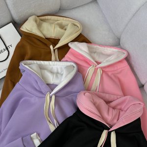 هودی ساده تو کرکی وارداتی کد 2682
