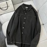 شومیز جین نگین کار شده وارداتی کد 2684