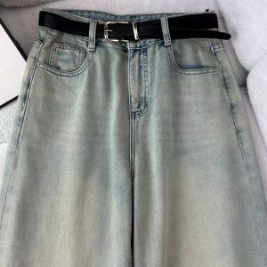 شلوار فول بگ کمربندی وارداتی کد2945