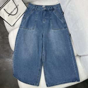 شلوار وایدلگ زنانه جین کد 3364