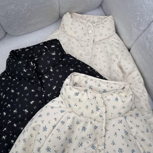 کاپشن گلدار زنانه راما قشم کد 3521