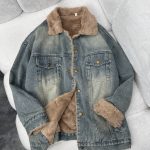 کت جین خز دار راما قشم کد 3526