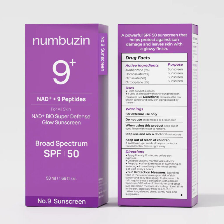 کرم-ضد-آفتاب-NAD-نامبوزین-شماره-9-لیفتینگ-و-جوانساز-Numbuzin-No.9-NAD-BIO-Super-Defense-Glow-Sunscreen-11-768x768