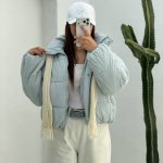 کاپشن پفکی شال گردنی زنانه راما قشم کد 3806